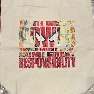 Spider Man Tote Bag - Beige